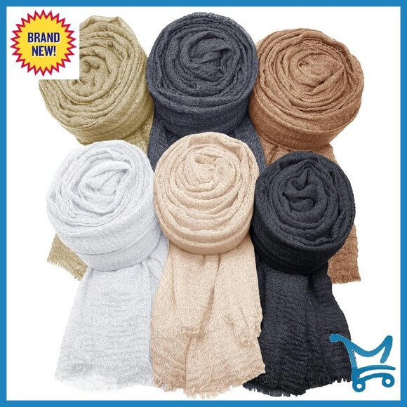 Large Soft Polyester Scarf Wrap 35.5x70.9 Inches for Women Fashion